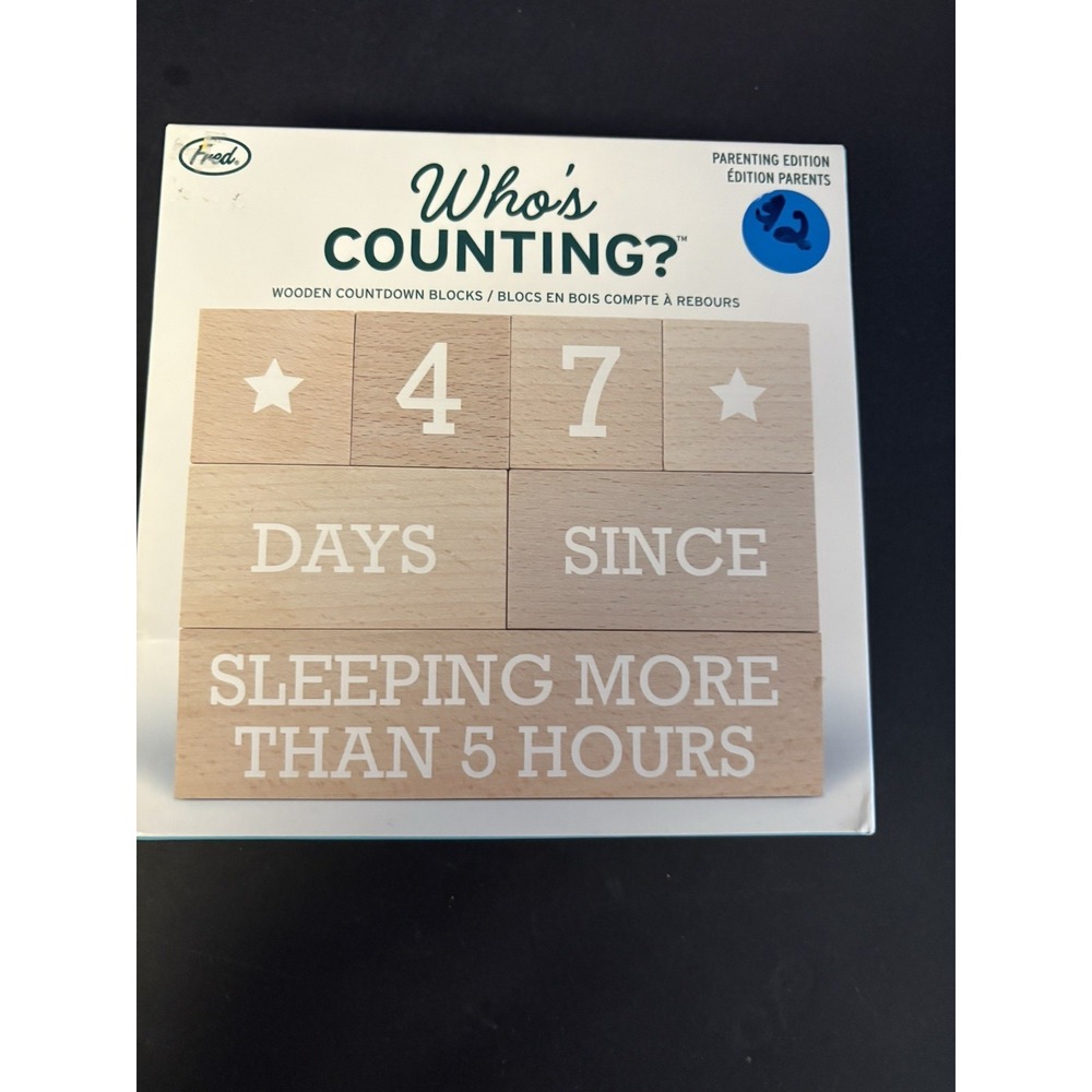 Who's Counting Wooden Count Down Blocks -- By‎ Fred -- Daily Living Edition